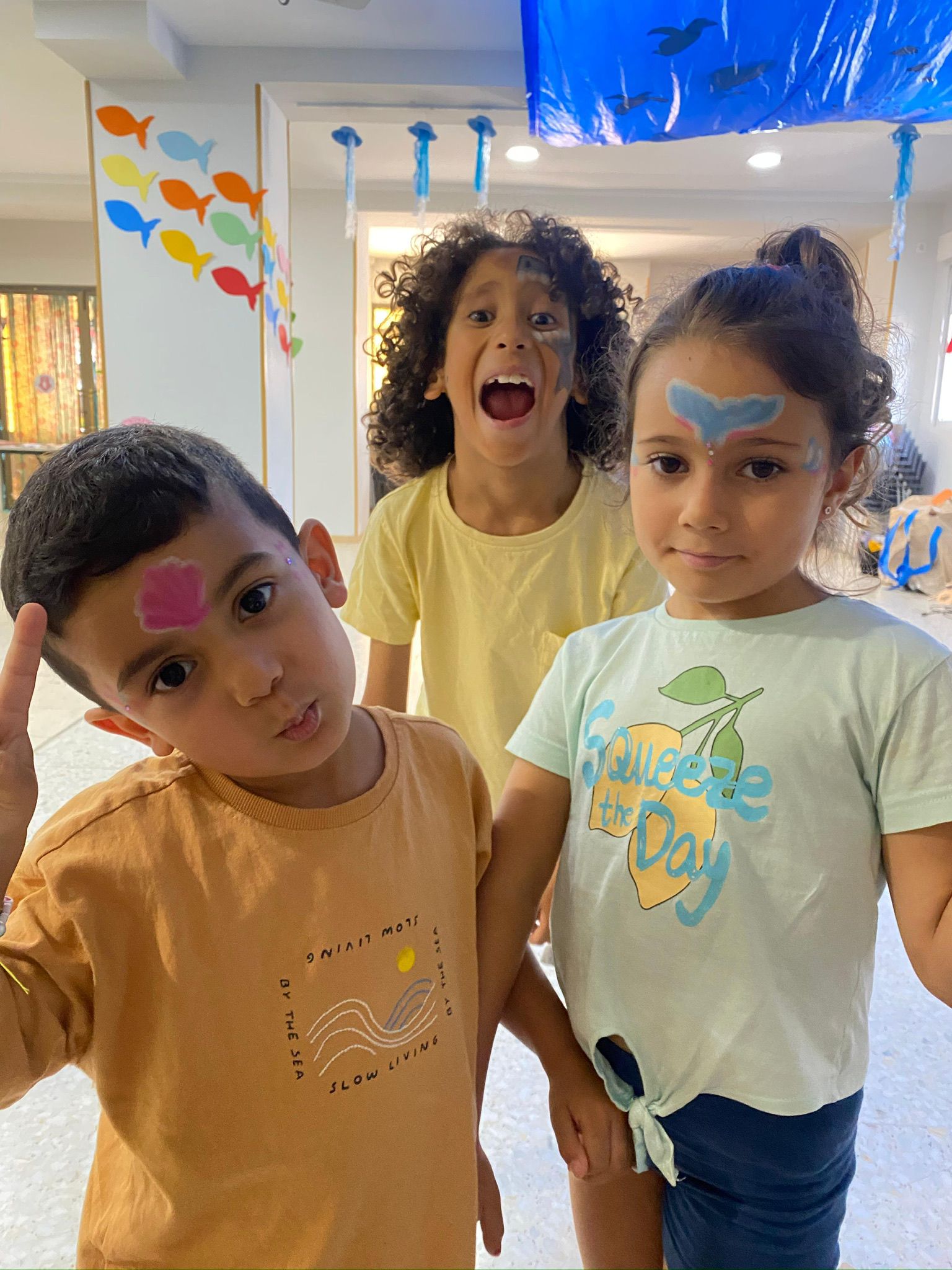 Niños pintados